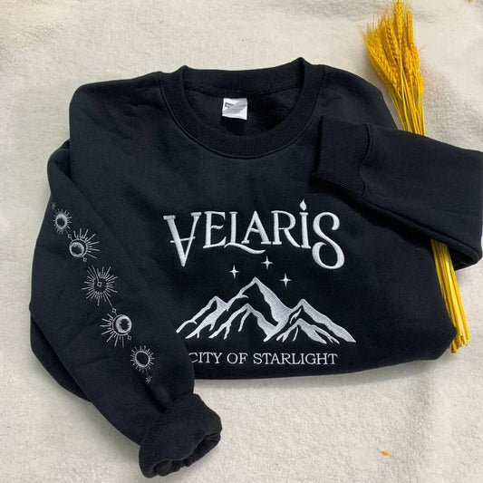 Discover the Beauty of Velaris: Unique City of Starlight Embroidered Shirts for Book Lovers