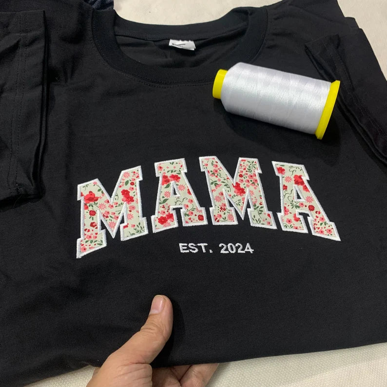 Embroidered MAMA T-Shirt: A Heartfelt Gift for Moms Everywhere