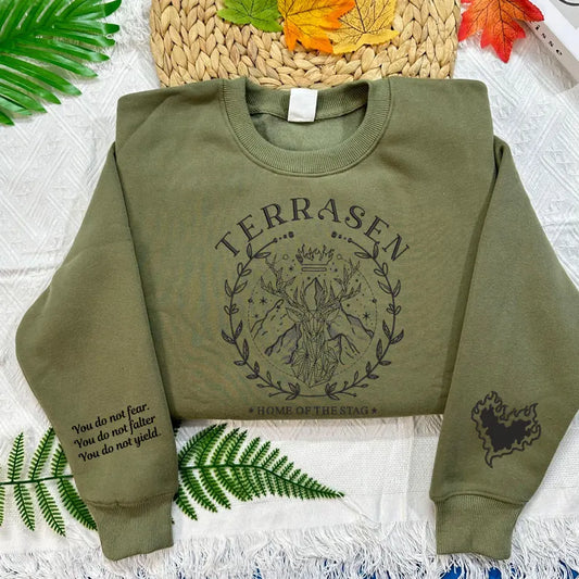 Fireheart Embroidered Sweatshirt: A Symbol of Courage and Maternal Love