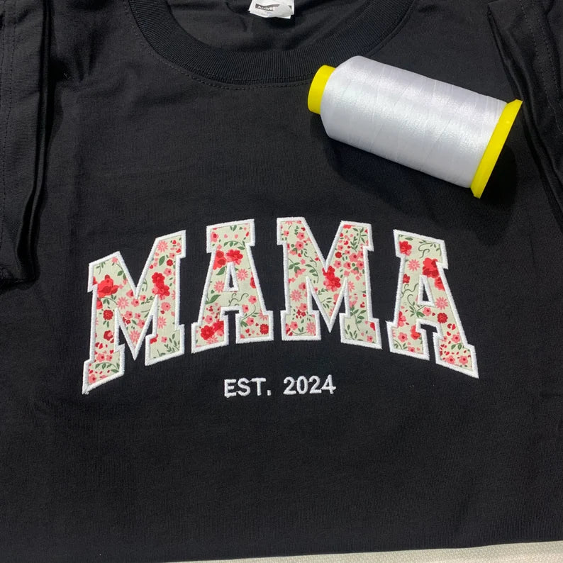 Embroidered MAMA T-Shirt: A Heartfelt Gift for Moms Everywhere